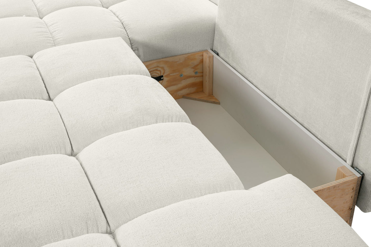 Lask SOHO Corner Sofa Bed with Storage – 286 x 177 cm – Left or Right Configuration