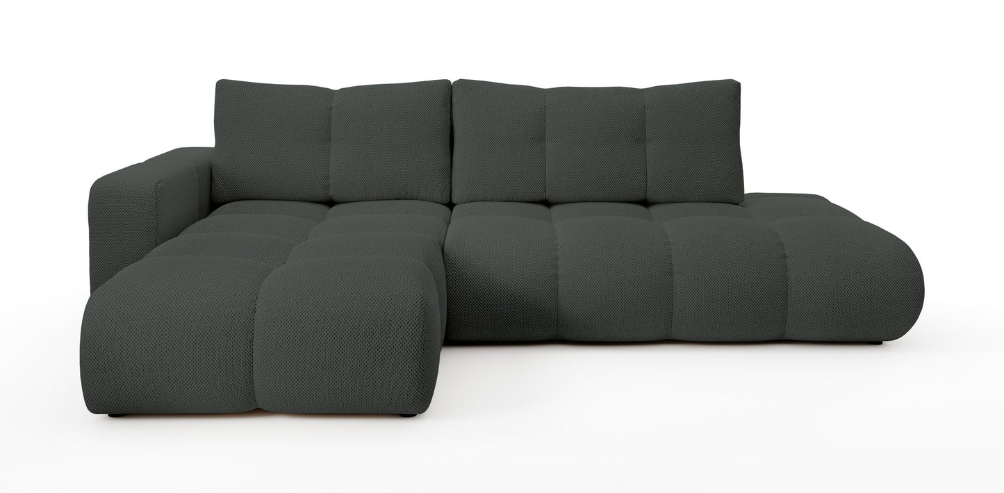 Lask SOHO Corner Sofa Bed with Storage – 286 x 177 cm – Left or Right Configuration