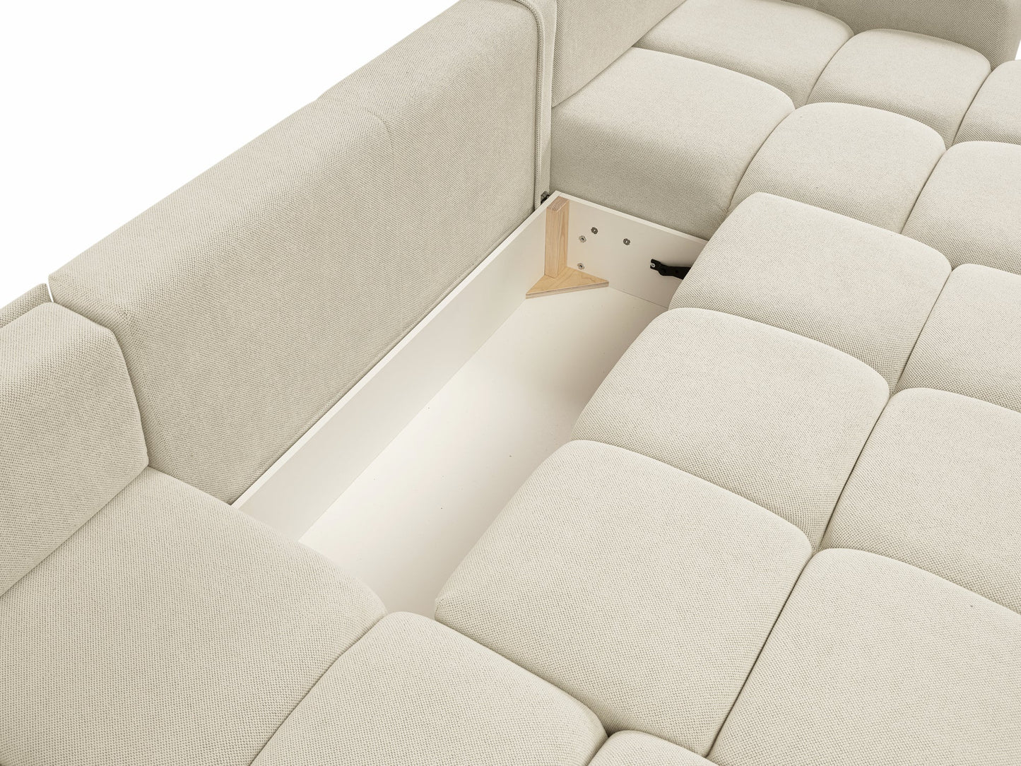 Lask SOHO U-Shaped Corner Sofa Bed with Storage – 359 x 177 cm