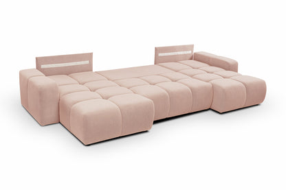 Lask SOHO U-Shaped Corner Sofa Bed with Storage – 359 x 177 cm