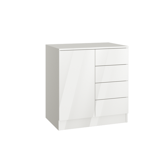 SLEEP VARIA Chest of Drawers 80 cm – White Gloss