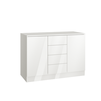 SLEEP VARIA Chest of Drawers 120 cm – White Gloss
