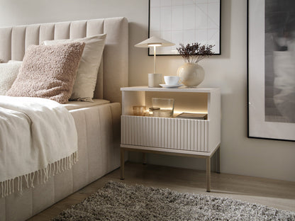 Sento Nightstand - Modern Simplicity with Functional Elegance Cashmere
