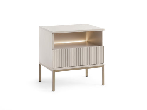 Sento Nightstand - Modern Simplicity with Functional Elegance Cashmere