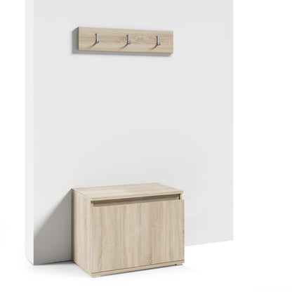 PK Emi 36 Hallway Wardrobe Sonoma Oak - Upholstered Panels in Various Colours