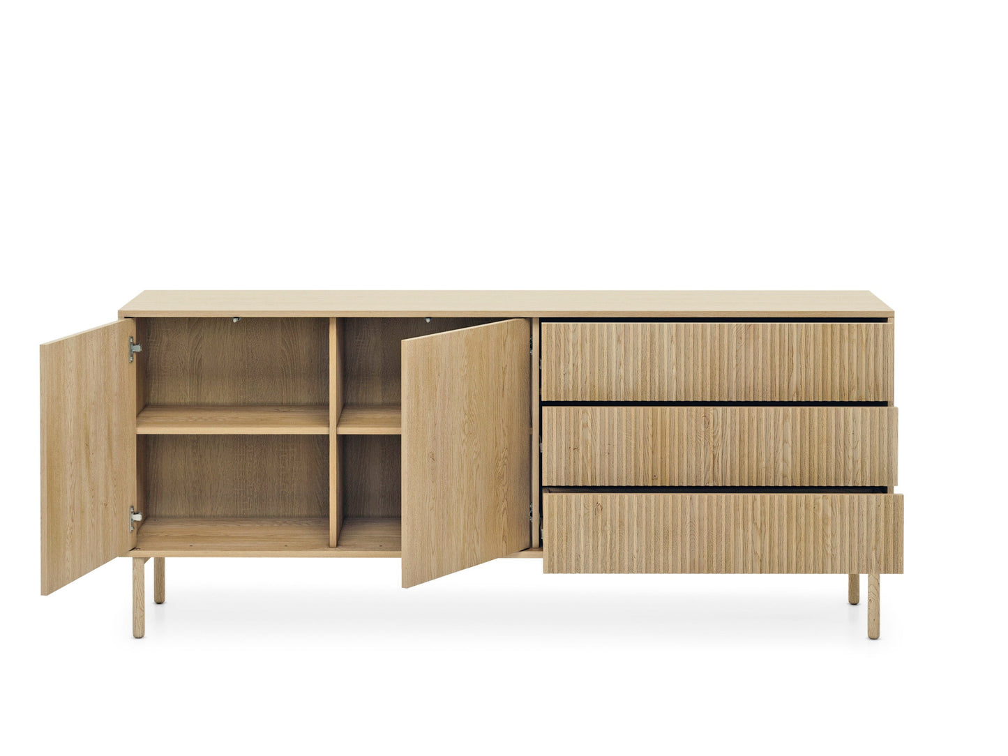 Lask Tavo – Sideboard 187 cm with 2 Doors and 3 Drawers (187.1 × 79.8 × 39.5 cm)