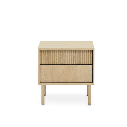 Lask Tavo – Nightstand with 2 Drawers (53.5 × 55 × 39.5 cm)