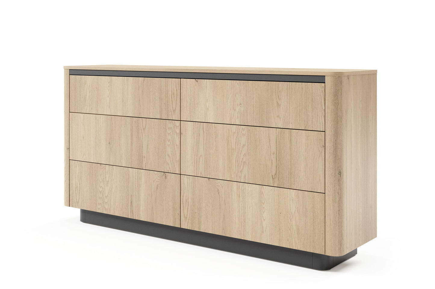 Lask Torro – Sideboard 163 cm with 6 Drawers (163.2 × 82.9 × 38.1 cm)