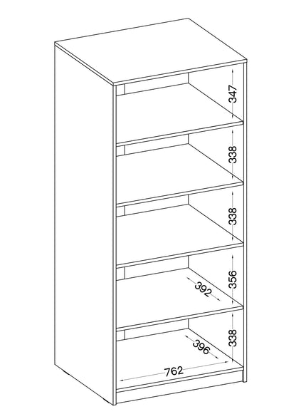 LE Malta 111 2F Wardrobe in Artisan Oak