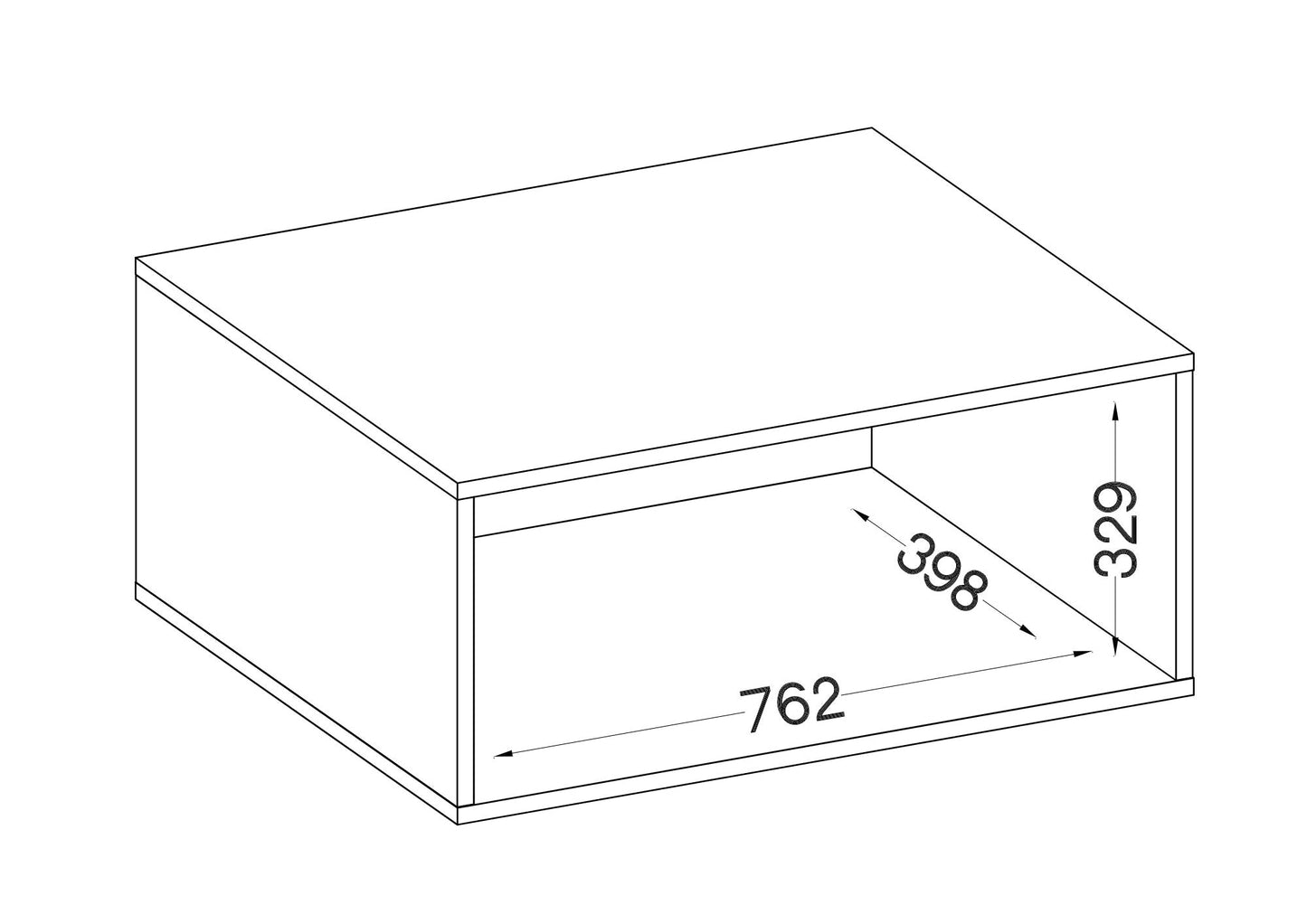 LE Malta 112 2F Overhead Cabinet in Light Grey