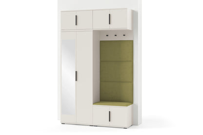 PK Bianco 1 Hallway Wardrobe Set -  Upholstered Panels in Various Colours