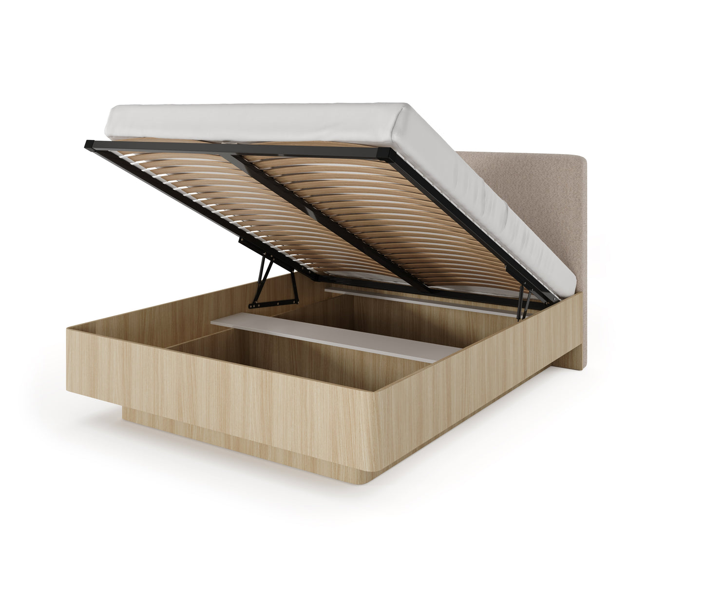 Lask Viki – Bed with Upholstered Headboard and Storage