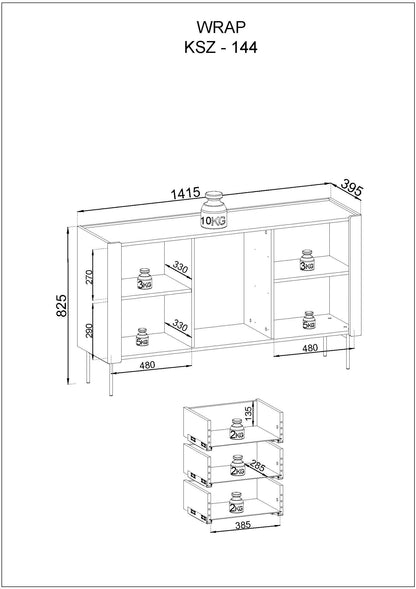 Wrap Chest of Drawers (141 cm)