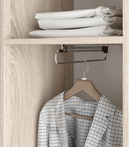 PK Emi 10 Hallway Wardrobe Graphite - Upholstered Panels in Various Colours