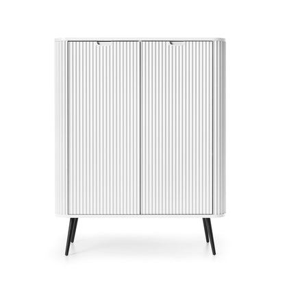 Zova White High Sideboard with Two Doors
