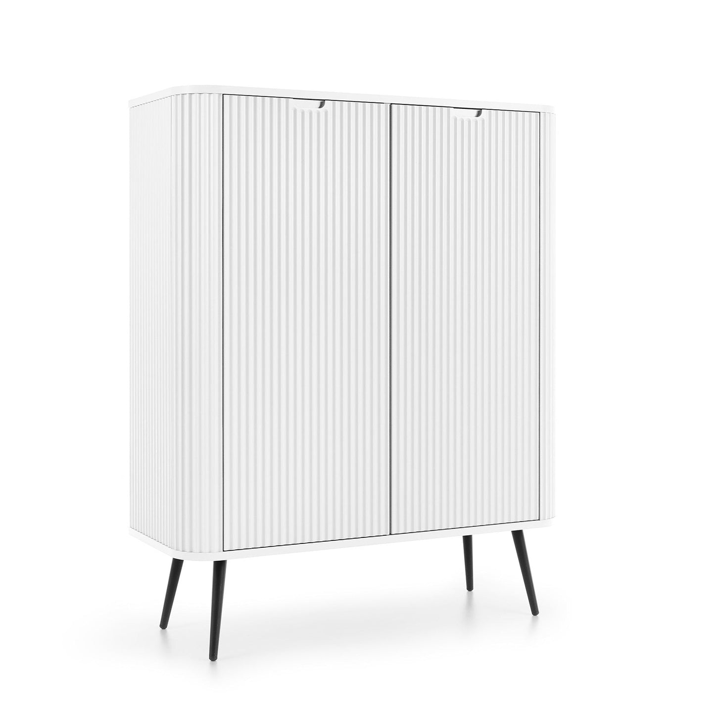 Zova White High Sideboard with Two Doors