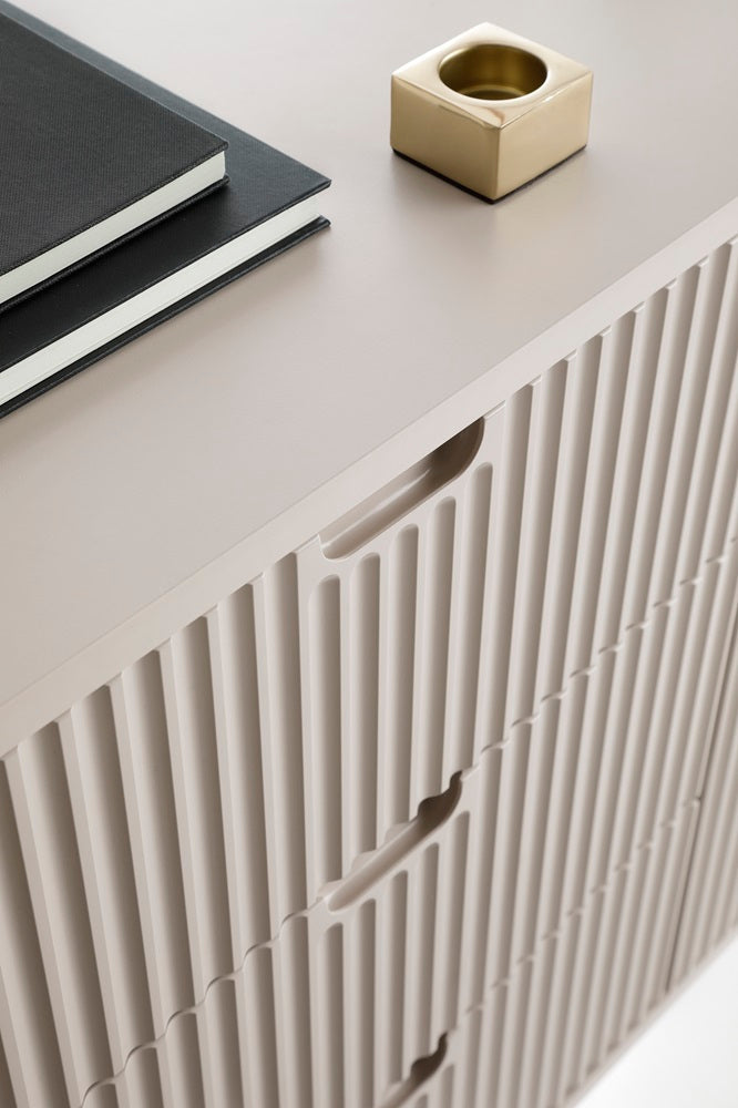 Zova Cashmere High Sideboard with Two Doors