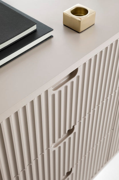 Zova Cashmere High Sideboard with Two Doors