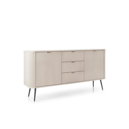 Zova Cashmere Chest of Drawers with Two Doors and Three Drawers