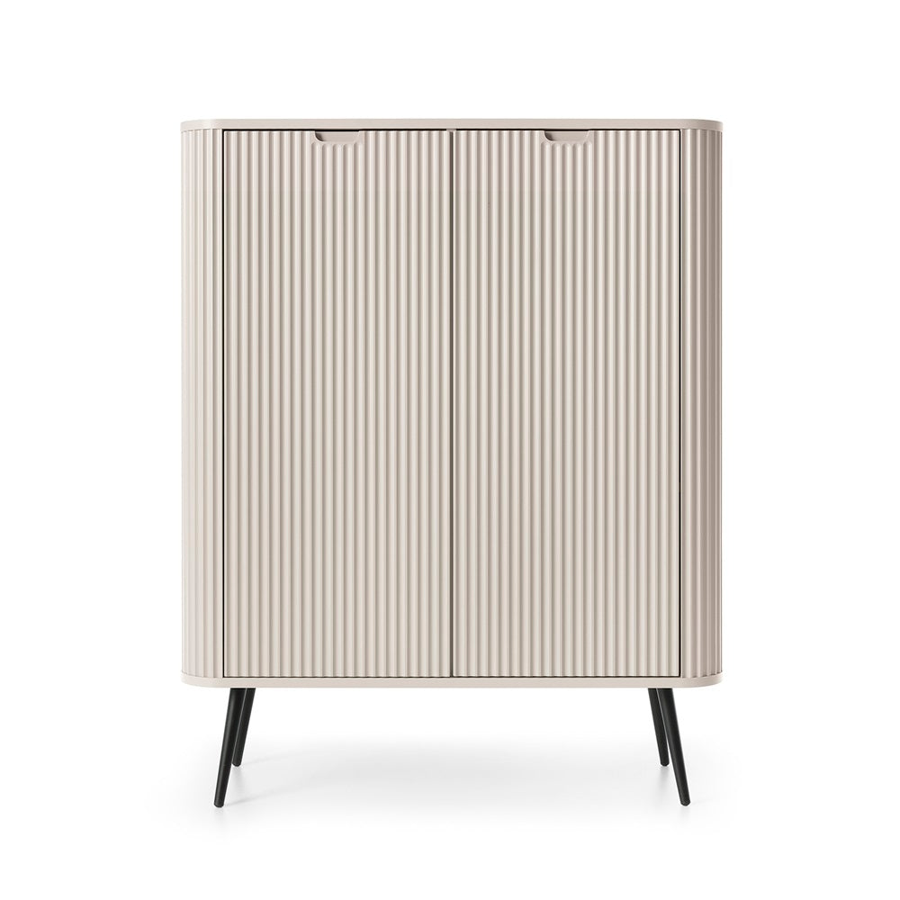Zova Cashmere High Sideboard with Two Doors