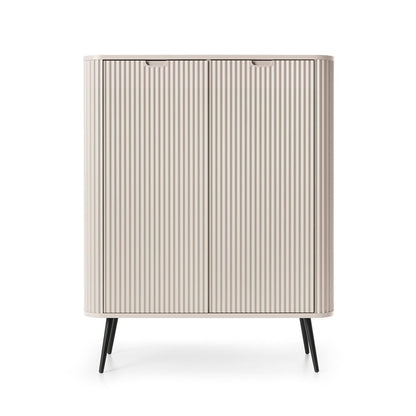 Zova Cashmere High Sideboard with Two Doors