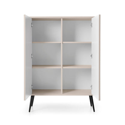 Zova Cashmere High Sideboard with Two Doors