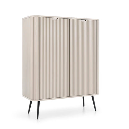 Zova Cashmere High Sideboard with Two Doors