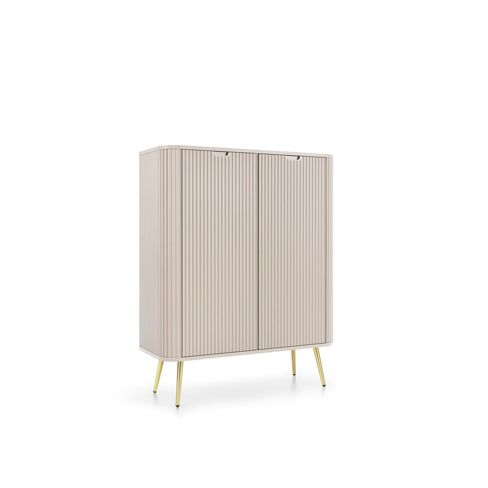 Zova Cashmere High Sideboard with Two Doors