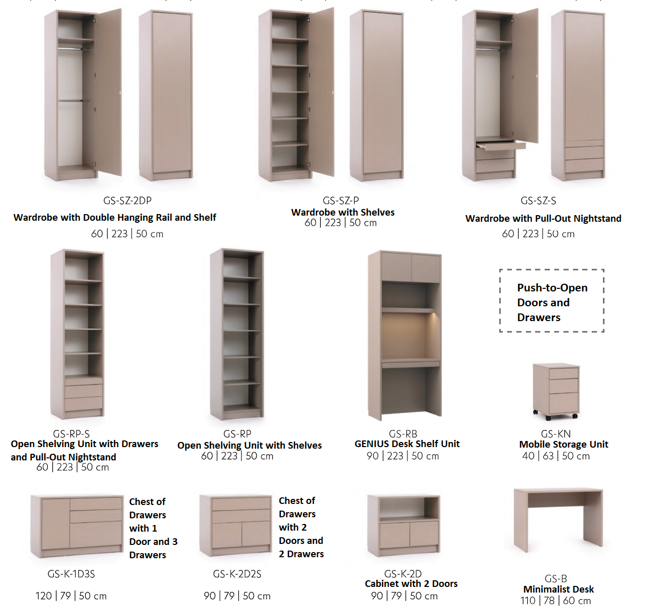 Customizable Genius Murphy Bed Furniture Set 160 x 200 cm White Matt, LED Lighting