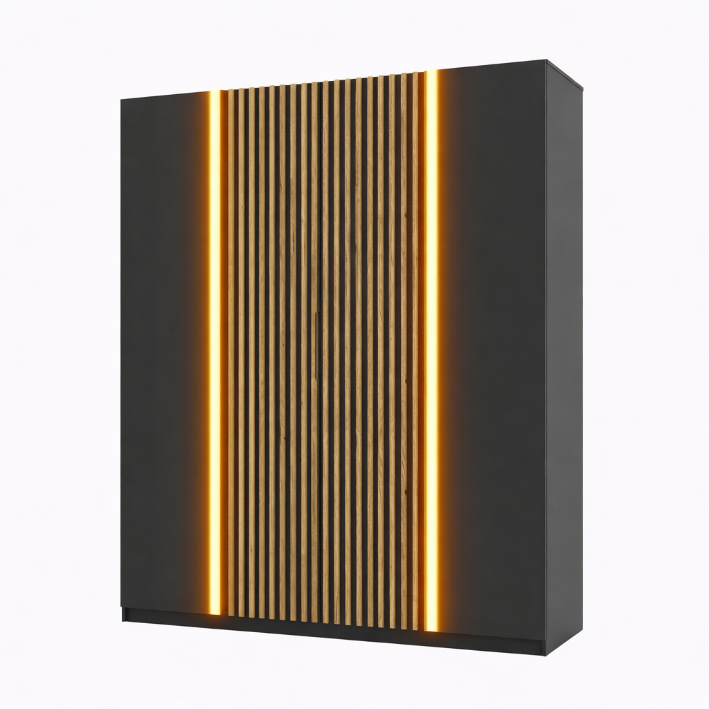 LE KAJA BL/BL-EV 2LAM 2F Wardrobe