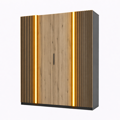 LE KAJA BL/EV-BL 2LAM 2F Wardrobe