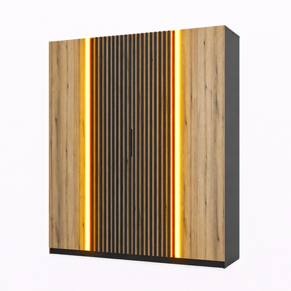 LE KAJA BL/EV-BL 2F 2LAM Wardrobe