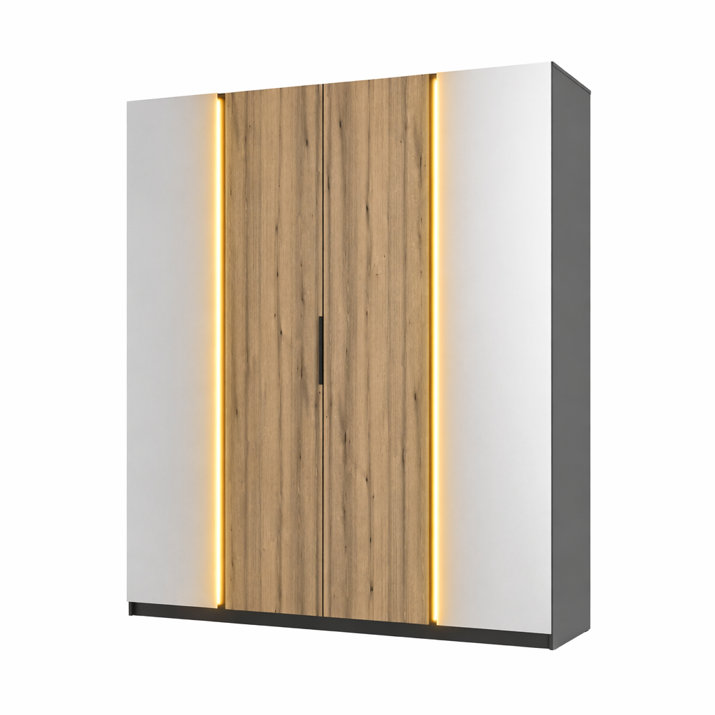 LE KAJA BL/EV 2 2F Wardrobe with Mirror