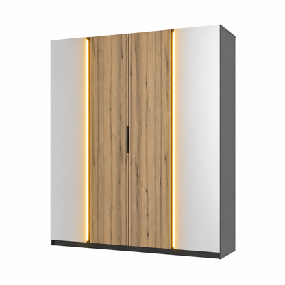 LE KAJA BL/EV 2 2F Wardrobe with Mirror