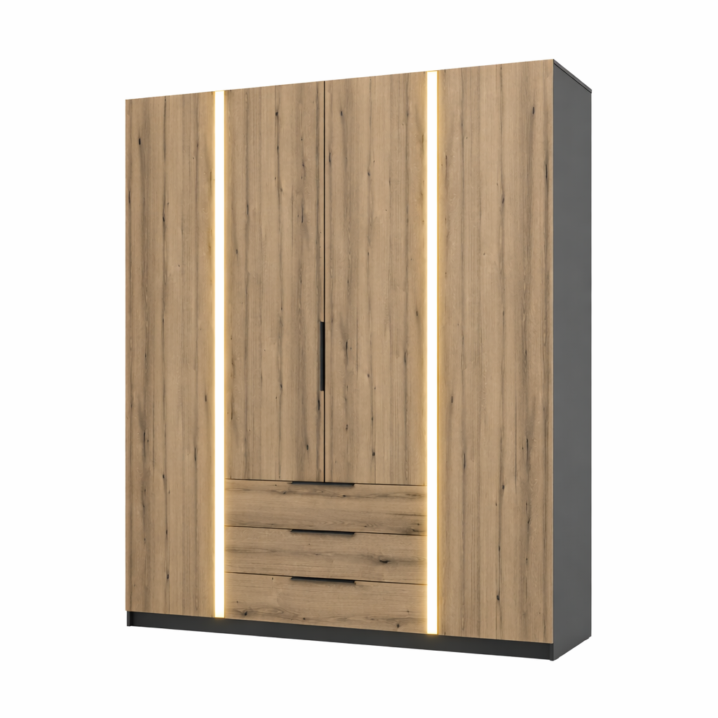 LE KAJA BL/EV 4F 3S Wardrobe