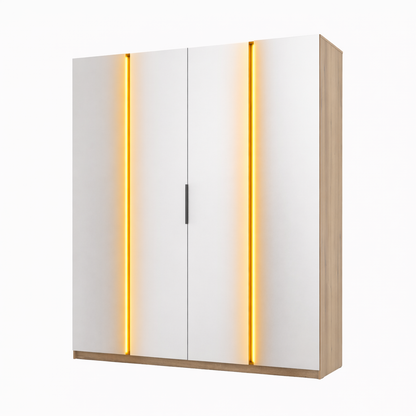LE KAJA EV/BL 4 Wardrobe with Mirror