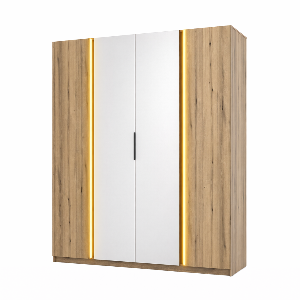 LE KAJA EV/EV 2F 2 Wardrobe with Mirror