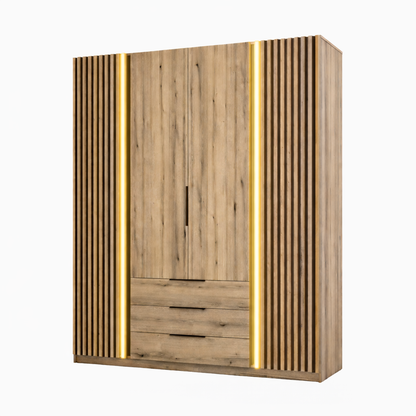 LE KAJA EV/EV-BL 2 LAM 2F 3S Wardrobe