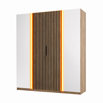 LE KAJA EV/EV-BL 2 2LAM Wardrobe with Mirror