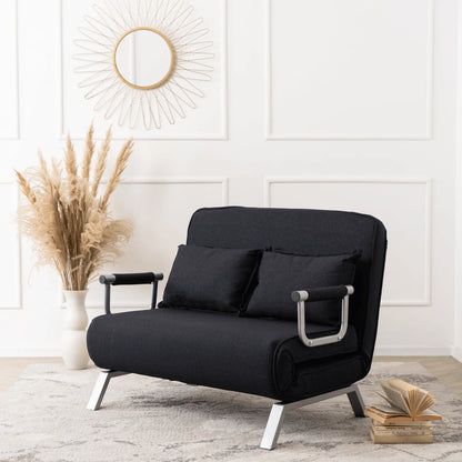 Elite BART 2 Black Two-Seater Armchair
