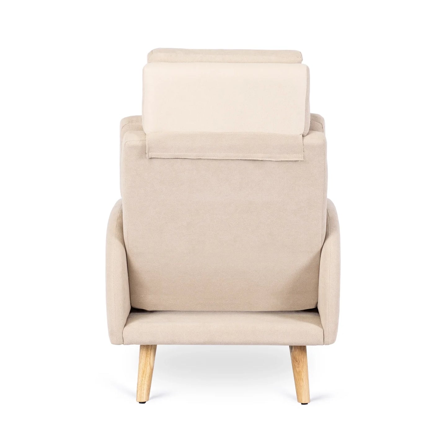Elite HENRY Beige Recliner Armchair with Footrest