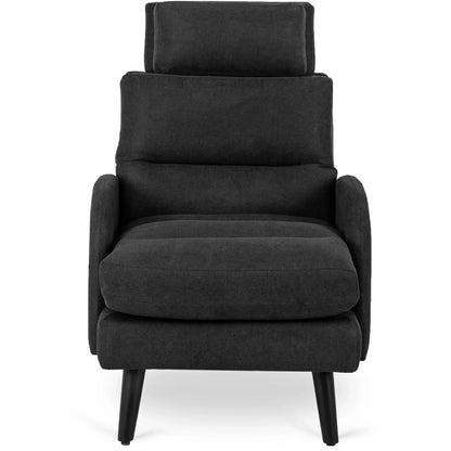 Elite HENRY Black Recliner Armchair with Footrest