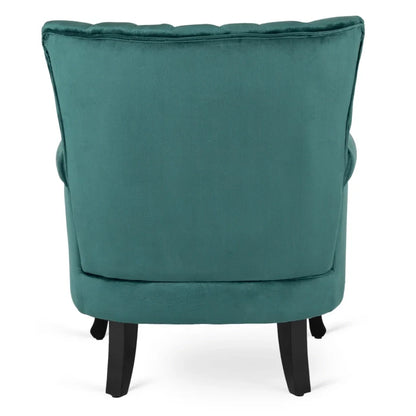 Elite MALLO Green Velvet Armchair