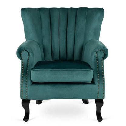 Elite MALLO Green Velvet Armchair