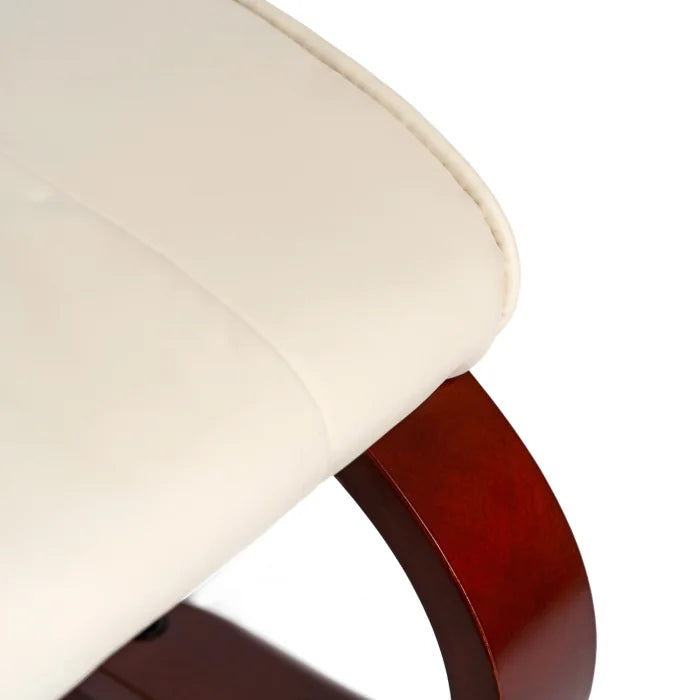 Elite CANO Massage Chair with Footrest Beige/Brown/Black