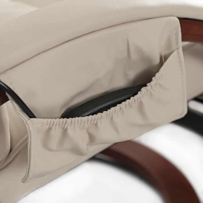 Elite CANO Massage Chair with Footrest Beige/Brown/Black