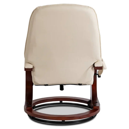 Elite CANO Massage Chair with Footrest Beige/Brown/Black