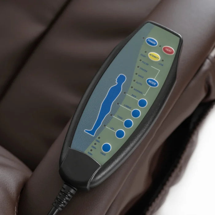 Elite CANO Massage Chair with Footrest Beige/Brown/Black