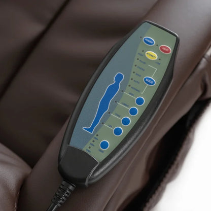 Elite CANO Massage Chair with Footrest Beige/Brown/Black