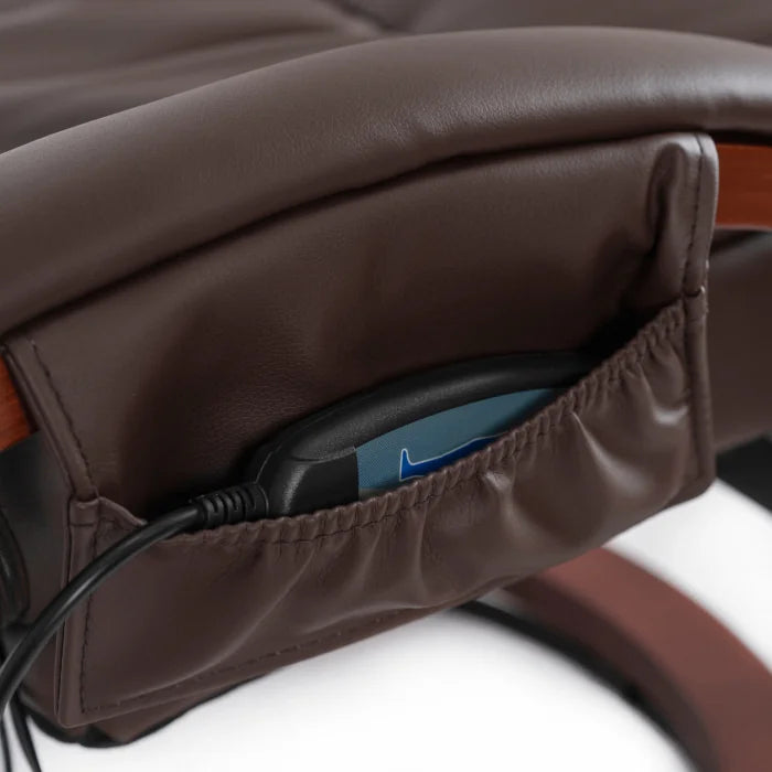 Elite CANO Massage Chair with Footrest Beige/Brown/Black